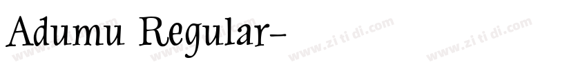 Adumu Regular字体转换
